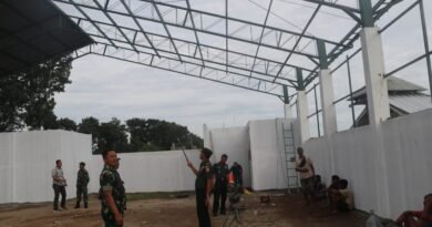 Dandim Tulungagung Tinjau Langsung Pekerjaan Pembangungan KDMP Pulosari