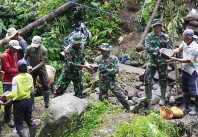 Warga Desa Krisik Tak Perlu Wawas, Jembatan Permanen Dibangun TMMD KE-127 di Blitar