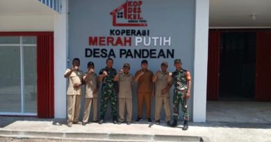 Gerai Koperasi Desa Merah Putih Pandean Rampung, Koramil dan Desa Perkuat Ekonomi Warga