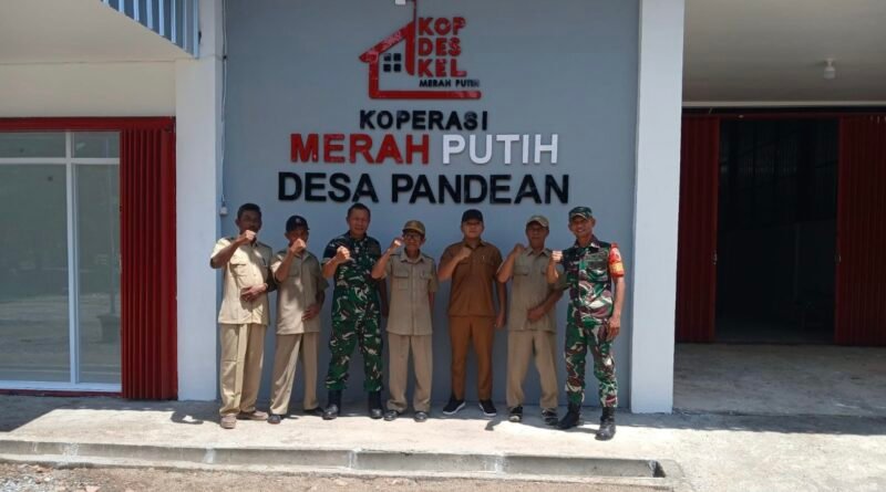 Gerai Koperasi Desa Merah Putih Pandean Rampung, Koramil dan Desa Perkuat Ekonomi Warga