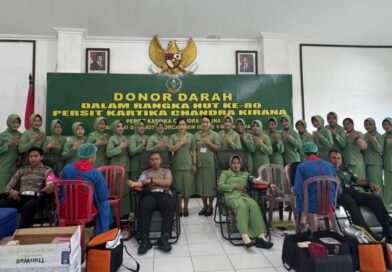 Sambut HUT ke-80 Persit, Kodim Tulungagung Gelar Donor Darah
