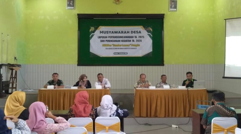 TNI Kawal Musyawarah APBDes di Trenggalek