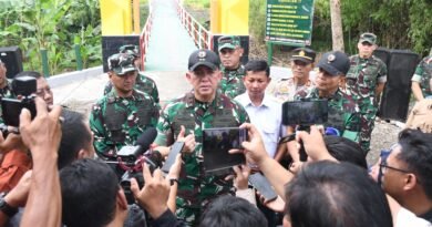 Pangdam Mayjen Rudy Tinjau Jembatan Perintis Garuda di Nganjuk