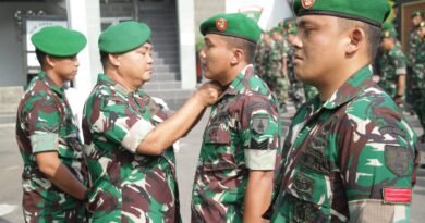 Tuntutan Profesionalisme TNI, 25 Personel Kodim 0808/Blitar Naik Pangkat