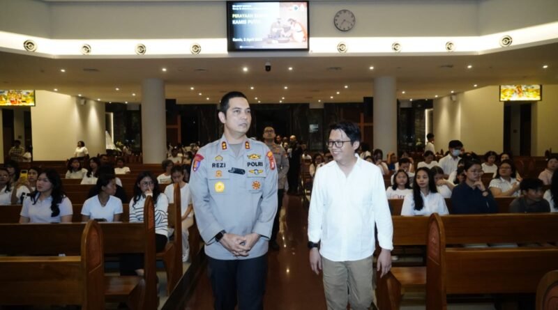 Wakapolres Metro Jakbar Tinjau Pengamanan Misa Paskah 2026 di Sejumlah Gereja