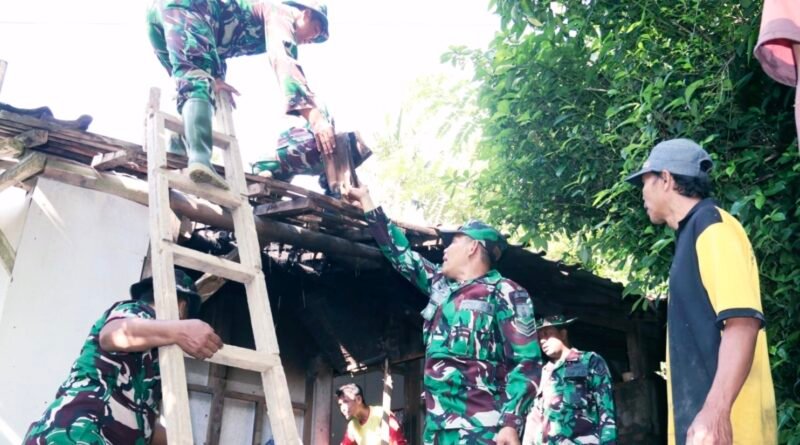 Kodim 0806/Trenggalek Renovasi 9 RTLH di Gandusari