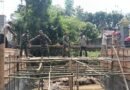 TNI dan Warga Bersatu Bangun Jembatan Klampok 1 di Desa Joho 