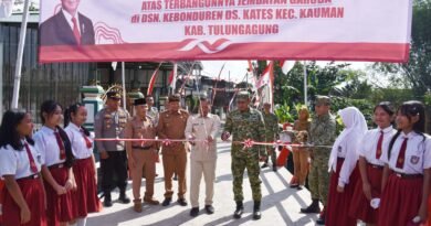 Jembatan Garuda Diresmikan, Dandim Tulungagung Ajak Warga Jaga Aset Bersama