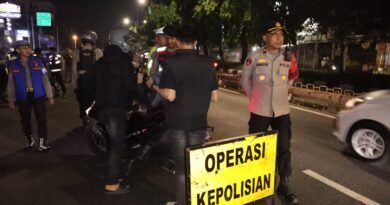 Polres Metro Jakarta Barat Bersama Tiga Pilar Gelar Razia dan Patroli Malam