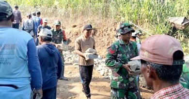 Jembatan Garuda Satukan TNI dan Warga, Gotong Royong Menggema di Bumi Reog
