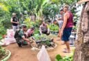 TNI-Polri dan Warga Gotong Royong Jaga Kebersihan Taman Kelurahan Surodakan