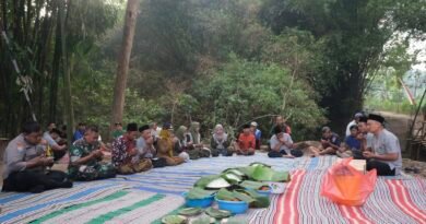 Awal Pembangunan Jembatan Garuda, Warga Desa Plumpungrejo Gelar Genduri