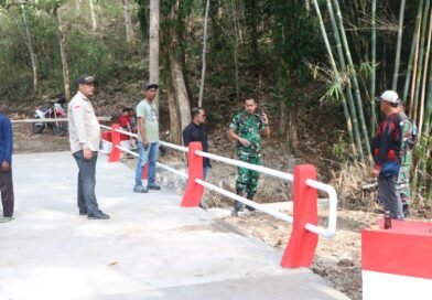 Dandim Tulungagung Tinjau Progres Jembatan Garuda di Rejosari