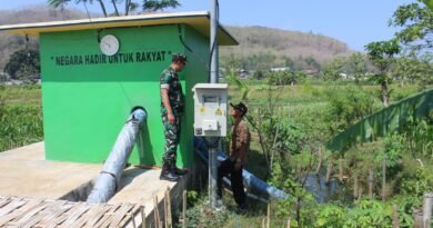 Pastikan Irigasi Optimal, Dandim Tulungagung Tinjau Irpom Bantuan Sterad di Desa Tamban