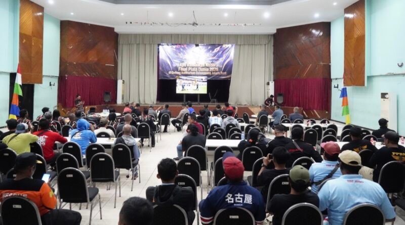 Kapolres Metro Jakbar Bersama 3 Pilar dan Ratusan Warga Nobar Final Piala Dunia 2026 si Grogol