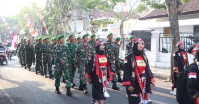 Dandim Tulungagung Berangkatkan Kirab Gelora Merah Putih Puncak Secang 2026