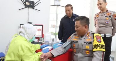 Perkuat Misi Kemanusiaan, Kapolresta Malang Kota Ajak 50 Personel Donor Darah Membantu Kebutuhan Darah