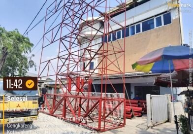 Konstruksi Reklame Raksasa di Cengkareng Diduga Belum Kantongi Izin, Pengawasan Pemkot Jakbar Dipertanyakan