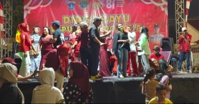 Hiburan Dangdut Menggelegar pada Malam Puncak HUT Ke-81 Kemerdekaan RI di Terminal Kalideres