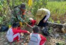 HUT ke-81 TNI, Kodim 0806/Trenggalek Ajak Pelajar Tanam Pohon