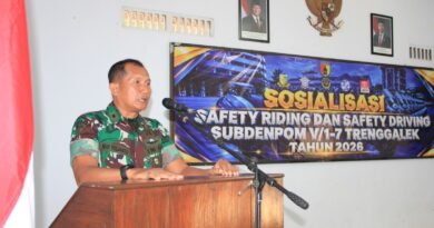 Kodim 0806/Trenggalek Perkuat Disiplin Prajurit Lewat Safety Riding