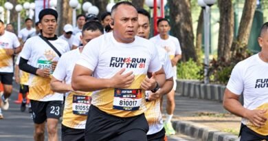 Fun Run HUT ke-81 TNI, Danrem Untoro Ajak Masyarakat Gemar Berolahraga