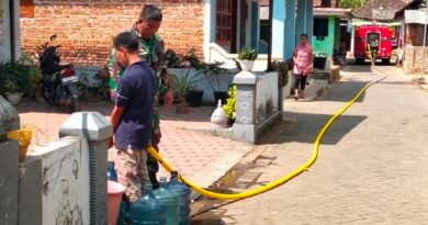 Kemarau Panjang, Kodim 0806/Trenggalek Kerahkan Water Tank Bantu Warga Krisis Air Bersih