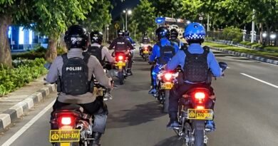Polrestro Jakarta Barat Gelar Patroli Skala Besar KRYD di RPTRA Kalijodo Tambora
