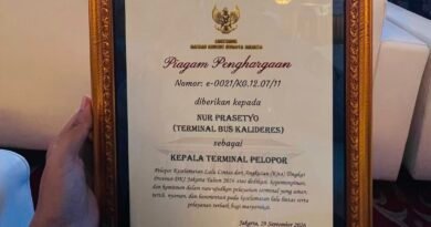 Kepala UP Terminal Kalideres Raih Predikat Terminal Pelopor Terbaik 2026