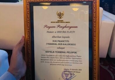 Kepala UP Terminal Kalideres Raih Predikat Terminal Pelopor Terbaik 2026