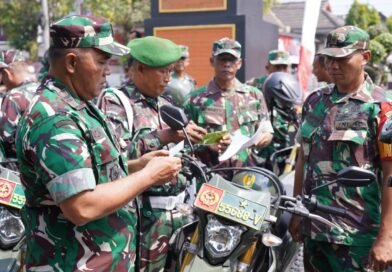Kodim 0808/Blitar Periksa Kelayakan Kendaraan Dinas Babinsa