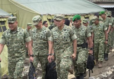 Danrem Erwin Sambut Menhan Kunker di Yonif TP 886/PJ di Tulungagung
