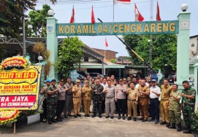 Tiga Pilar Cengkareng Sambangi Makoramil 04, Mengucapkan HUT Ke-81 TNI