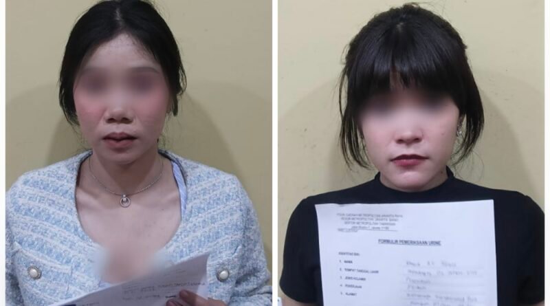 Bawa Obat Keras Tramadol, Dua Wanita Cantik Dibekuk Reserse Polsek Tamansari